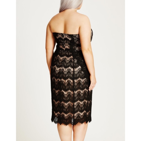 ‼️SALE‼️ NWT - CITY CHIC Black Lace Dress - Picture 2 of 11